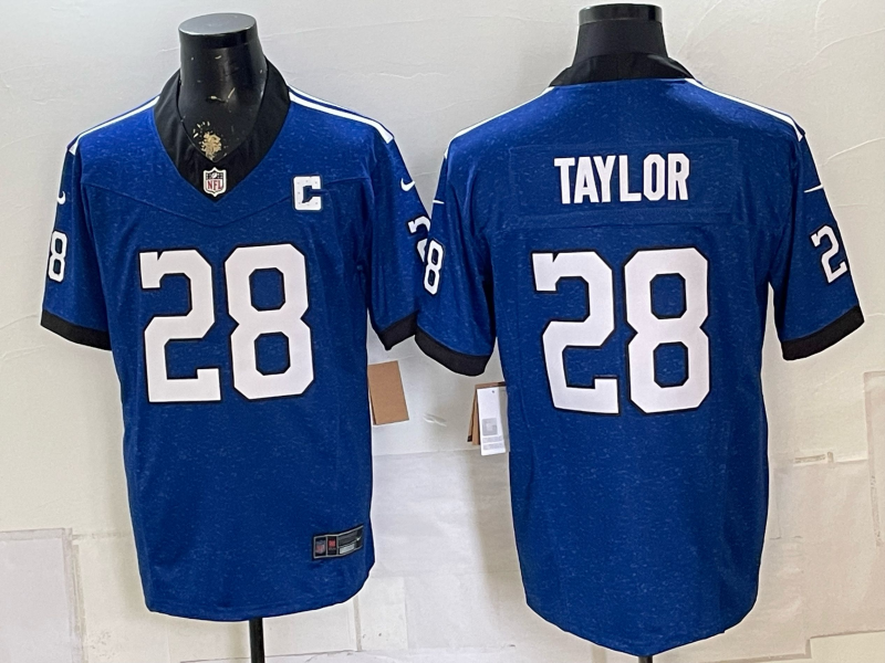 Men 2026 Indianapolis Colts #28 Taylor blue Limited Nike NFL Jersey 0882